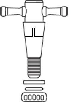 AC-0015 PTFE Plug, T-Bore