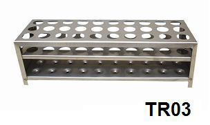 TR03 Test Tube Rack, Aluminum